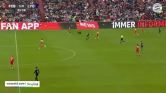 خلاصه بازی بایرن مونیخ 2 - لیون 1