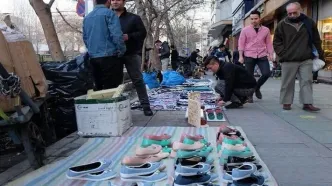 برخورد خشونت آمیز ماموران شهرداری با دستفروشان + فیلم