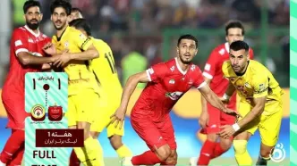 خلاصه بازی پرسپولیس 1 - فجر 1 + ویدئو
