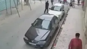 فیلم لحظه زیر گرفتن چند نفر توسط خودرو ۲۰۷ در گلستان رباط‌کریم