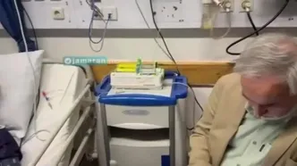 چهره خندان سیدمحمد خاتمی پس از عارضه قلبی در بیمارستان