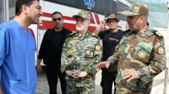 بازدید معاون هماهنگ‌کننده نزاجا از بیمارستان صحرایی نهاجا در مرز مهران