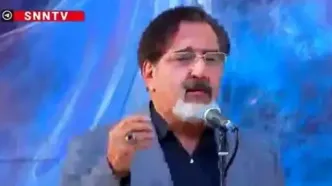 آواز خوانی حسام الدین سراج در مراسم تشییع مرحوم فرشچیان