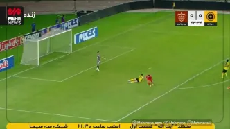 گل اول پرسپولیس به سپاهان توسط علیپور