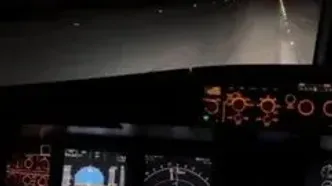فیلم کابین خلبان ایرباس A319 در تیک‌آف دیدنی از فرودگاه باکو