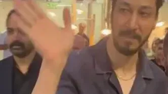 بهرام افشاری و هومن حاجی عبداللهی در اکران مردمی فیلم مرد عینکی