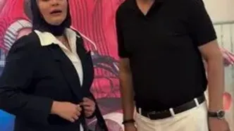 ژست‌های رضا عطاران و آقای قاضی در اکران اجل معلق