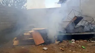 آتش‌سوزی در بزرگراه آزادگان