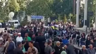 حضور هنرمندان و مسئولین در مراسم تشییع استاد فرشچیان + فیلم