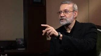 حضور لاریجانی بر مزار شهید سید حسن نصرالله +فیلم
