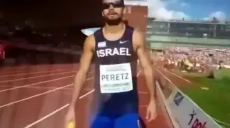 حرکت جنجالی ورزشکار اسرائیلی مقابل دوربین‌ها!