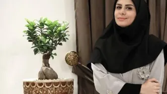 تیپ متفاوت نجمه جودکی در یک رویداد هنری: عبور از مدل پوشش تلویزیون!