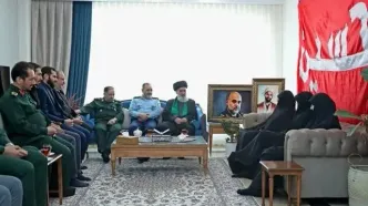 دیدار امیر نصیرزاده با خانواده شهیدان رشید و محرابی