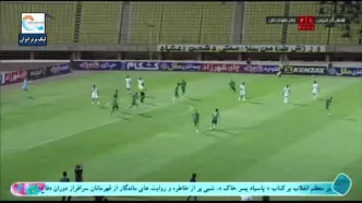 ویدیو: گل اول شمس‌آذر به چادرملو توسط مهدی ممی‌زاده