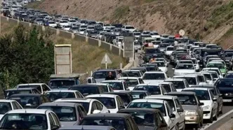 ترافیک سنگین در جاده چالوس و هراز/هشدار پلیس راه درباره مه و باران در جاده‌های شمالی