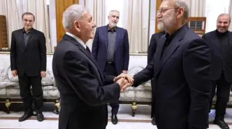 تصاویری از دیدار مهم لاریجانی با رئیس‌جمهور عراق