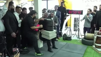 ببینید؛ «فائزه سرلک»، بانوی آهنین ایران دو رکورد جهانی را شکست