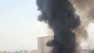 تصاویری از محل آتش‌سوزی ضایعات؛ پونک