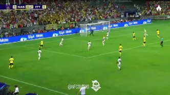 ویدیو: گل اول النصر به الاتحاد توسط مانه