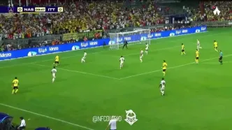 ویدیو: گل اول النصر به الاتحاد توسط مانه