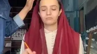 ببینید؛ سفر در زمان؛ «دیبا» در اتاق گریم سریال طوبی؛ سال 1403