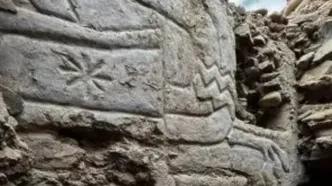 کشف نقاشی دیواری سه بعدی رنگی ۴ هزارساله در پرو