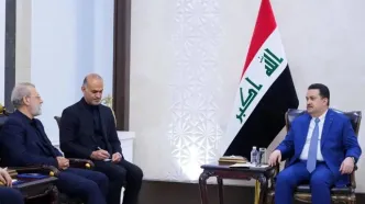 دیدار نخست وزیر عراق با علی لاریجانی