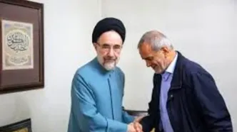 رئیس جمهور به عیادت سیدمحمد خاتمی رفت