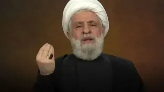 دبیرکل حزب‌الله لبنان با لباس نظامی ظاهر شد