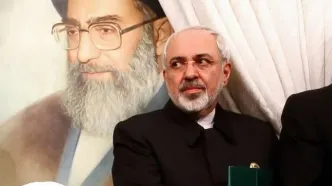حضور محمدجواد ظریف بر مزار شهید رییسی + عکس