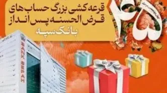 قرعه‌کشی بزرگ حساب‌های قرض‌الحسنه پس انداز بانک سپه