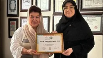 دیدار سخنگوی دولت با پوران درخشنده