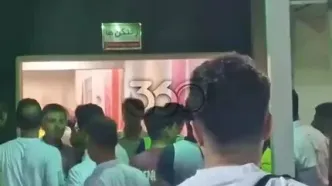 درگیری شدید رامین رضاییان و شجاع خلیل زاده بعد از بازی!
