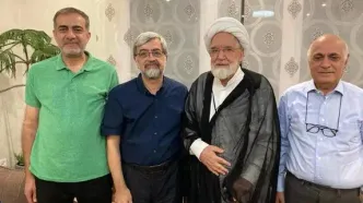 دیدار مشاوران میرحسین موسوی با آیت الله مهدی کروبی