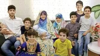 چالش اینستاگرامی زوج ایرانی با ده فرزند وایرال شد