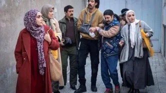 دورهمی بازیگران سریال پایتخت در اکران یک فیلم