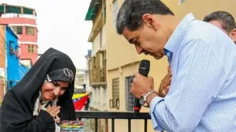 ویدئوی مکالمه فارسی نیکلاس مادورو با سحر امامی