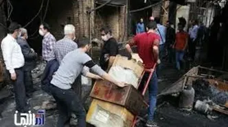 ۷ باب مغازه در بازار تاریخی تبریز دچار حریق شد
