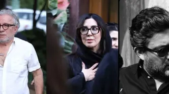 مراسم یادبود پدر رامبد جوان؛ از حضور بیژن بیرنگ تا حامد بهداد!