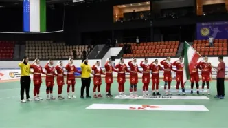 ششمی دختران هندبالیست ایران مقابل هند