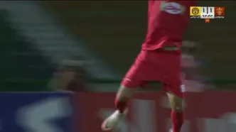 گل اول پرسپولیس به فجرسپاسی + ویدئو