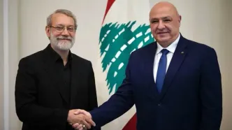 لاریجانی با رئیس‌جمهور لبنان دیدار کرد