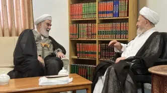 حضور رئیس‌ دفتر رهبر انقلاب در بیت آیات مکارم شیرازی و سبحانی