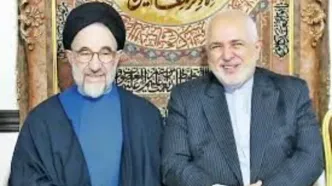 ظریف به عیادت سید محمد خاتمی رفت