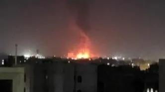 حمله هوایی اسرائیل به نیروگاه برق جنوب صنعا/ ویدئو