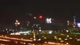 ببینید؛ لحظه برخورد موتور هواپیمای باری با باند فرودگاه در تایوان