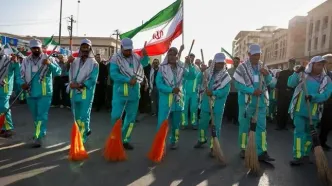 تصاویر؛ پاکبانان مشهدی در نجف اشرف