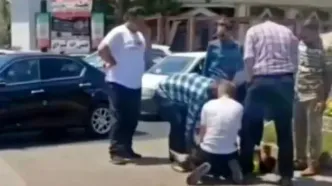 صحنه عجیب دستگیری یک موبایل‌قاپ توسط مردم