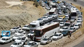ترافیک جاده چالوس دوباره سنگین شد