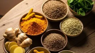 ادویه‌هایی برای هضم بهتر: از زنجبیل تا زردچوبه!